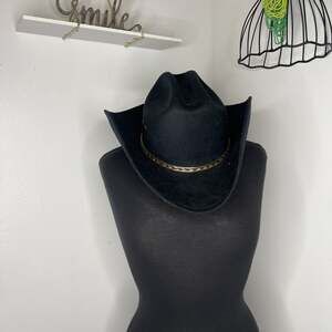 Western Express Inc Cowboy Hat Mens Large/X Large Wide Brim Black Western